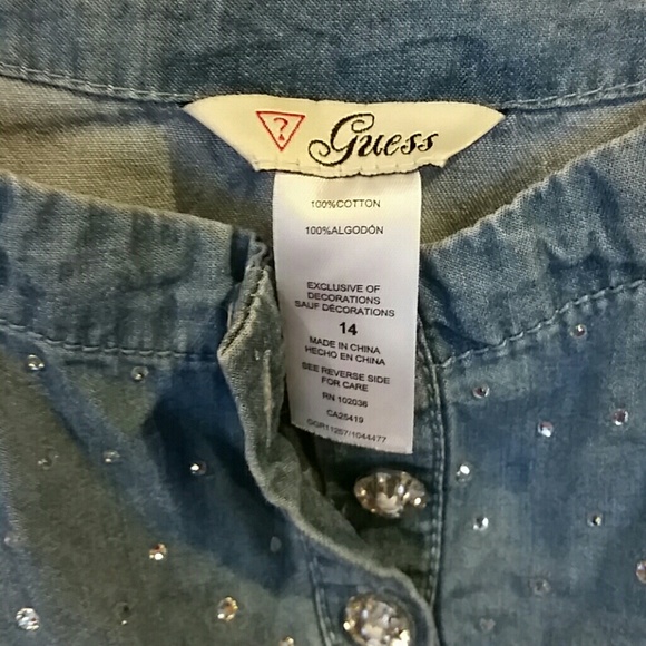 Guess blue jean romper - Picture 3 of 4